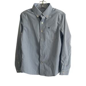 Southern Tide Dress Shirt Boys Size 8 Performance Fabric